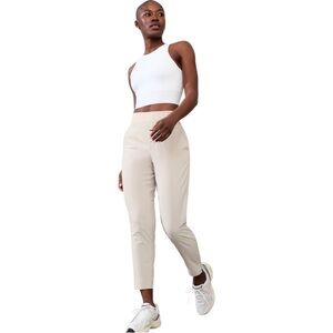 Athleta Brooklyn Mid Rise Ankle Pant Abalone Size 10 Travel Lightweight Athletic